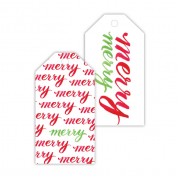 Christmas Gift Tags, Merry Merry, Roseanne Beck